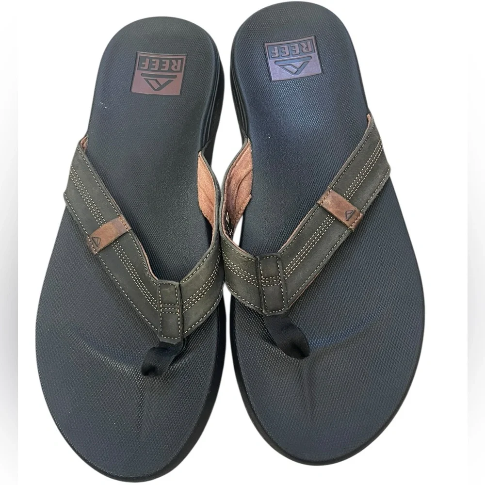 Reef Men's Olive Green Cushion Bounce Phantom Flip Flop summer Sandals